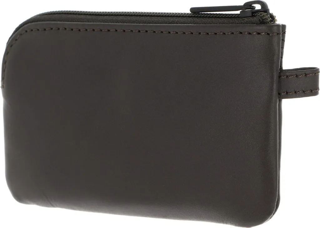 Portachiavi in Pelle Oxmox Marrone Scuro - Design Circle Bloom - 5