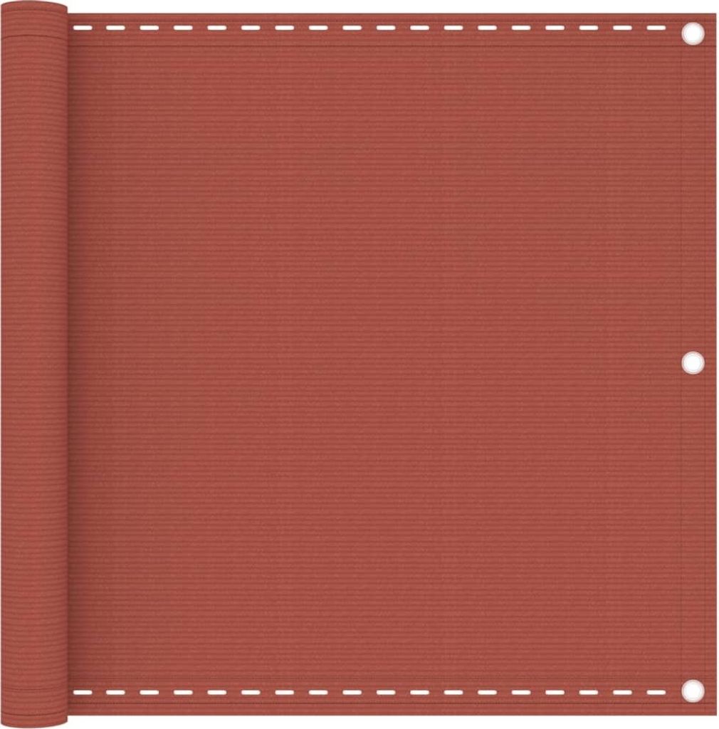 Balkon-Sichtschutz Terracotta-Rot 90x600 cm HDPE
