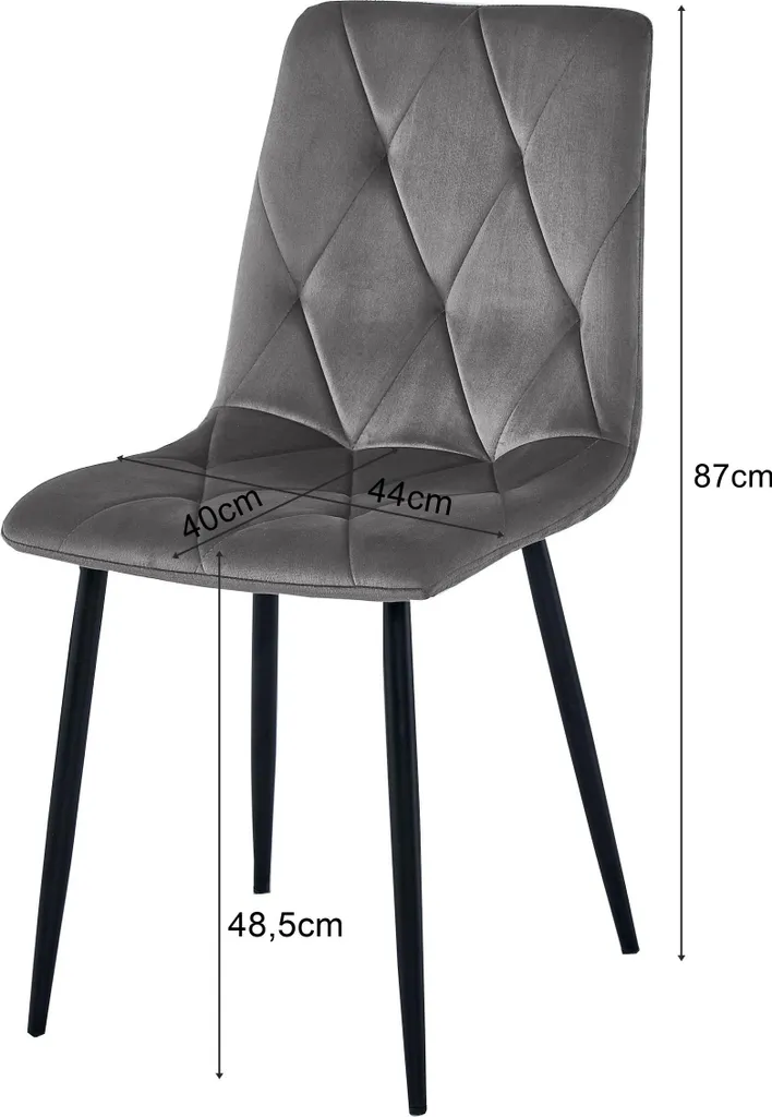 Sedia LIBRA - tessuto beige / gambe nere x 3 - 8