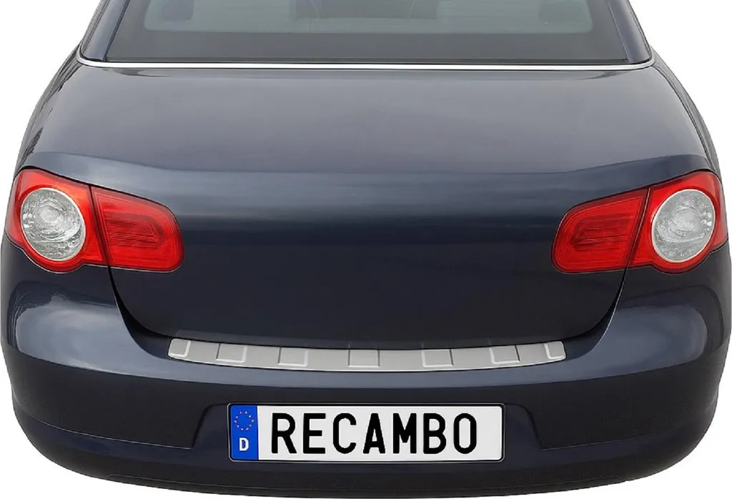 Seuil de chargement VW EOS 2006-2015 - Protection inox avec bord protecteur