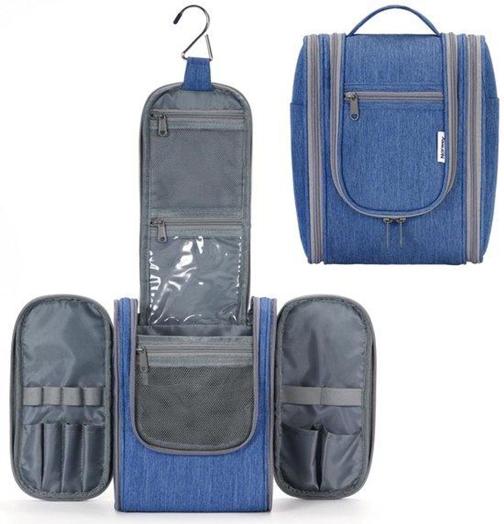 Kleine Marineblaue Toilettas für Damen und Heren