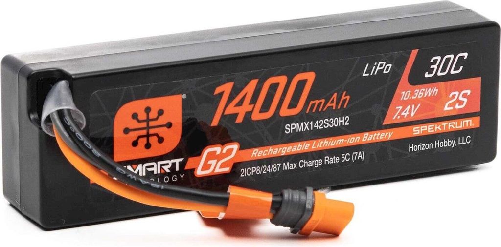Spektrum Smart G2 LiPo 7.4V 1400mAh 30C IC2 Produktbild 