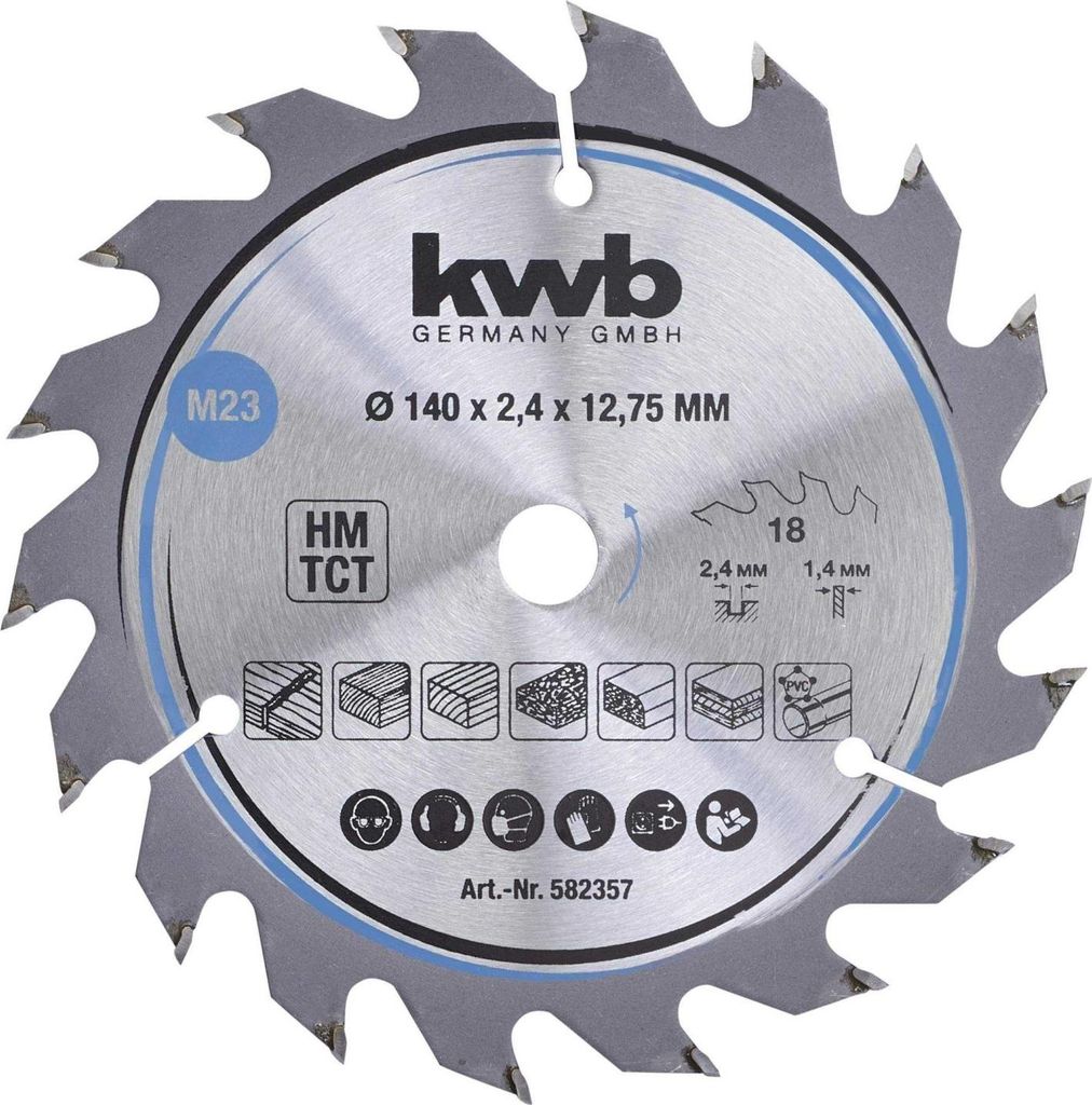 kwb 582357 Karbidový pílový kotúč 140 x 12,75 mm 1 ks Obrázok produktu 