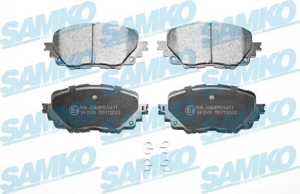 Plaquettes de frein avant SAMKO 5SP2002 pour FIAT 124 Spider (348)