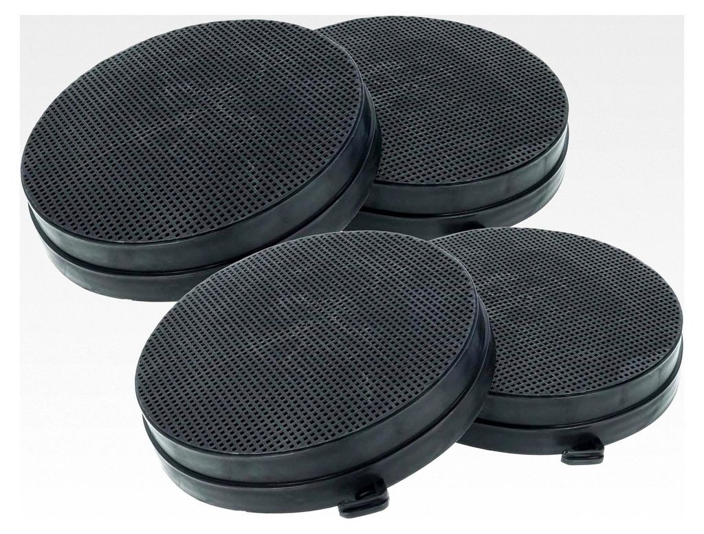 4x Aktivkohlefilter für Falmec CAPPA QUASAR EVO 90 Dunstabzugshaube - 16,8 cm