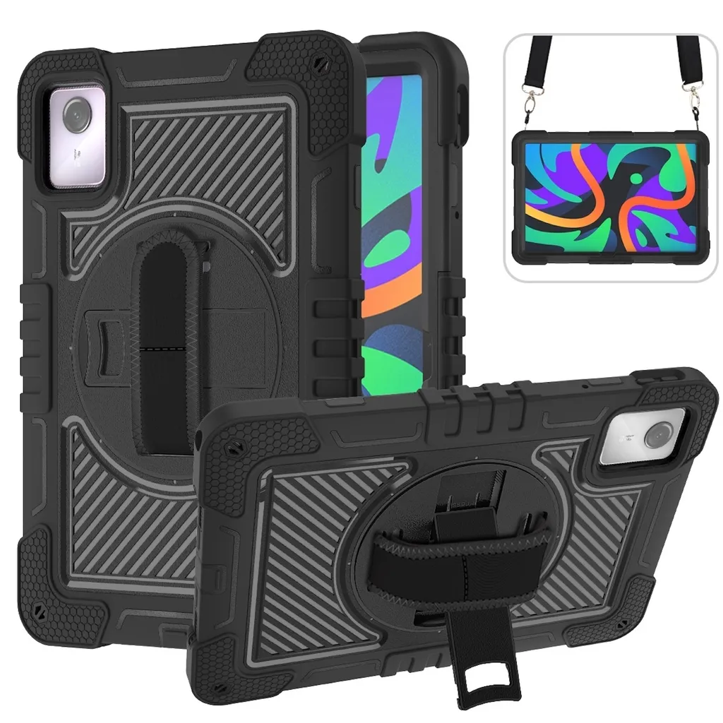 Custodia Lenovo Tab M11 Antiurto 360° con Cinturino - Protezione Rugged