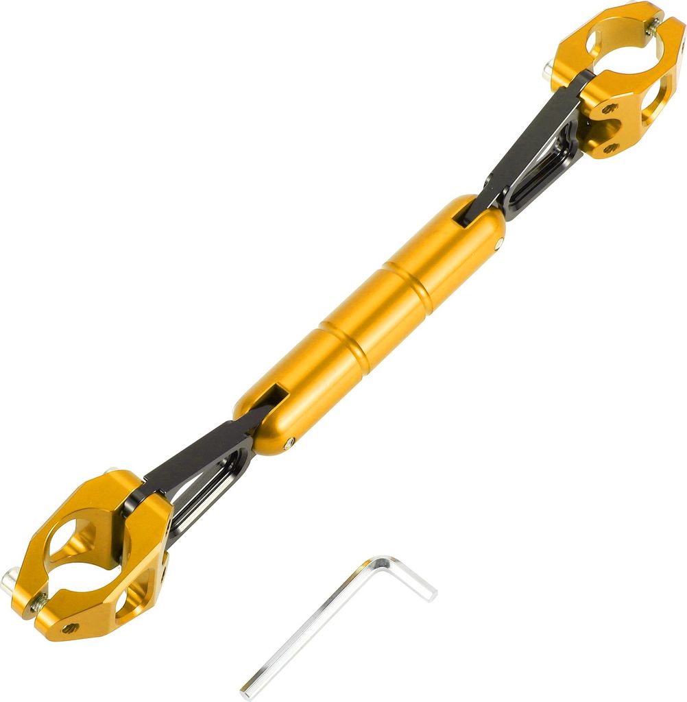 Motorrad Motorrad Querstange Tragbar | Lenker Motorrad Lenker Goldfarben mit kleinem Schraubenschlüssel 1 Set