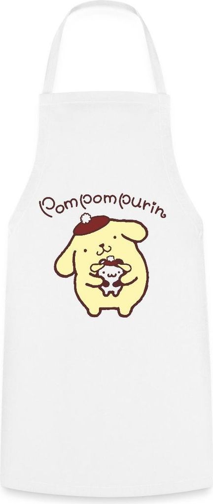 Spreadshirt Pompompurin & Muffin Verkleidet Kochschürze, One size, Weiß