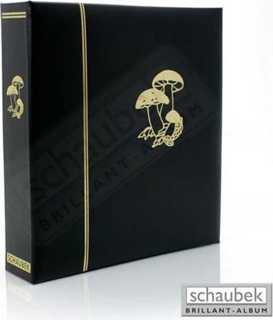 Schaubek Kunstleder-Schraubbinder mit goldener Motivprägung Pilze ohne Schutzkassette ds1015/Pilze