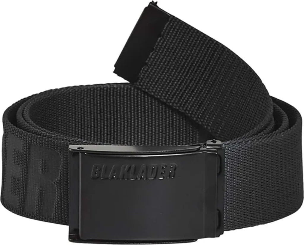 Ceinture de travail noire Blakläder sangle textile et boucle métal solide