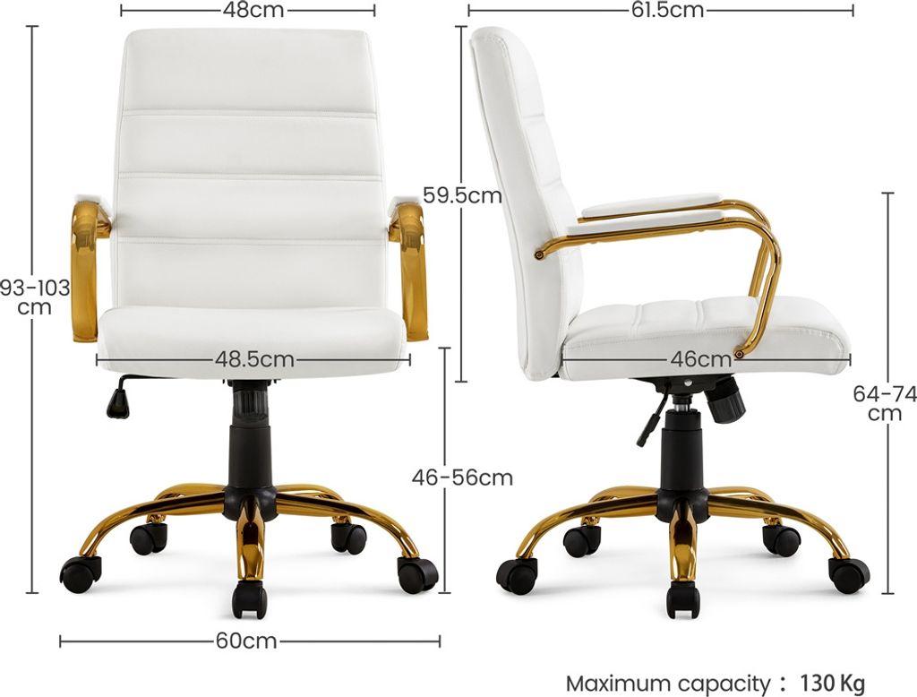 Yaheetech Bürostuhl ergonomischer Schreibtischstuhl, Produktbild 4
