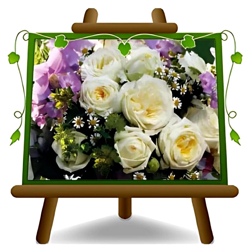 Nostalgische Rosen Hochzeit Boden - Blume 6-8 cm - Vase 19x19 cm 6 Liter - Alter 3 Jahre