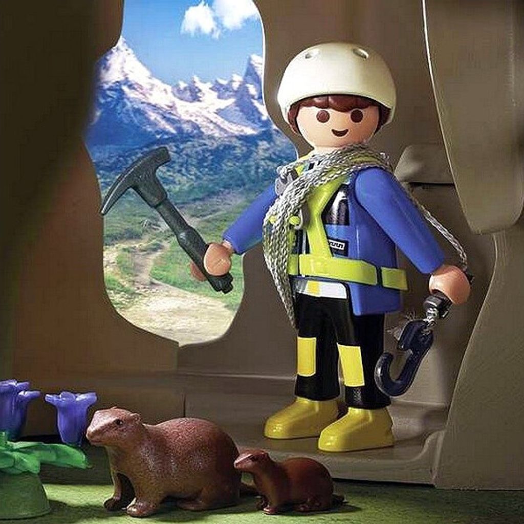PLAYMOBIL 9126 - Kletterfels mit Berghütte Produktbild 8