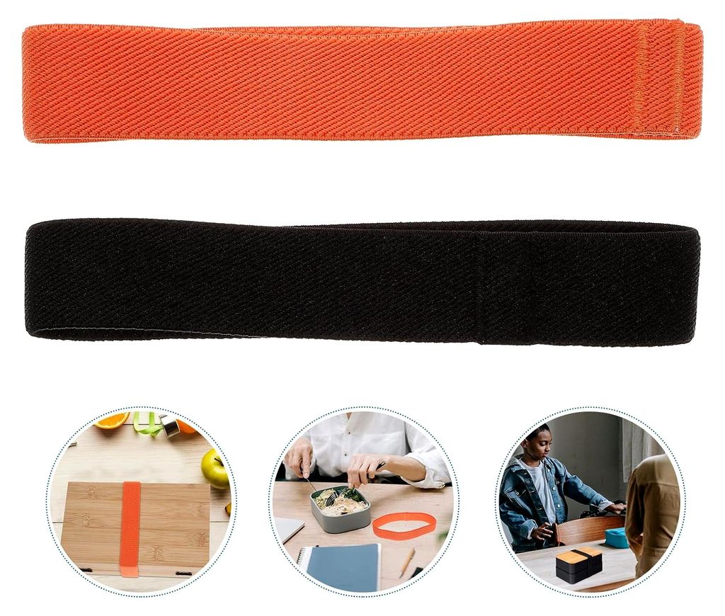 Elastisches 8-teiliges Nylon Bento Band 25mm Breite Verschleißfester Lunchbox Gurt Multifunktionaler Befestigungsriemen für Tägliche Bento Kiste...