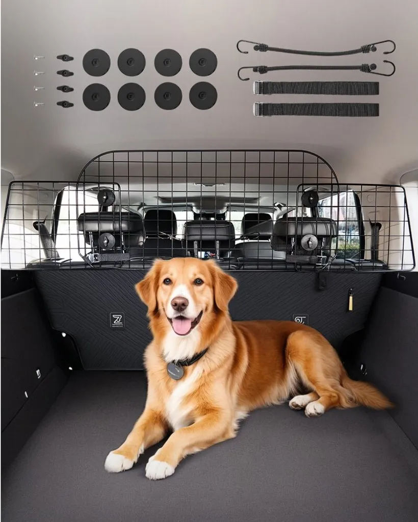Parete Divisoria Auto per Cani 968x405 mm | Standard Sicurezza UE - 1