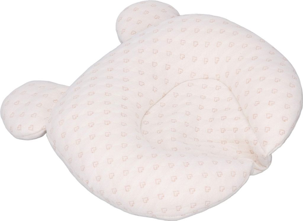 Babykissen für Neugeborene, atmungsaktives Baumwollkissen für Säuglinge, Schutz vor dem Flachkopfsyndrom für 0 bis 12 Monate