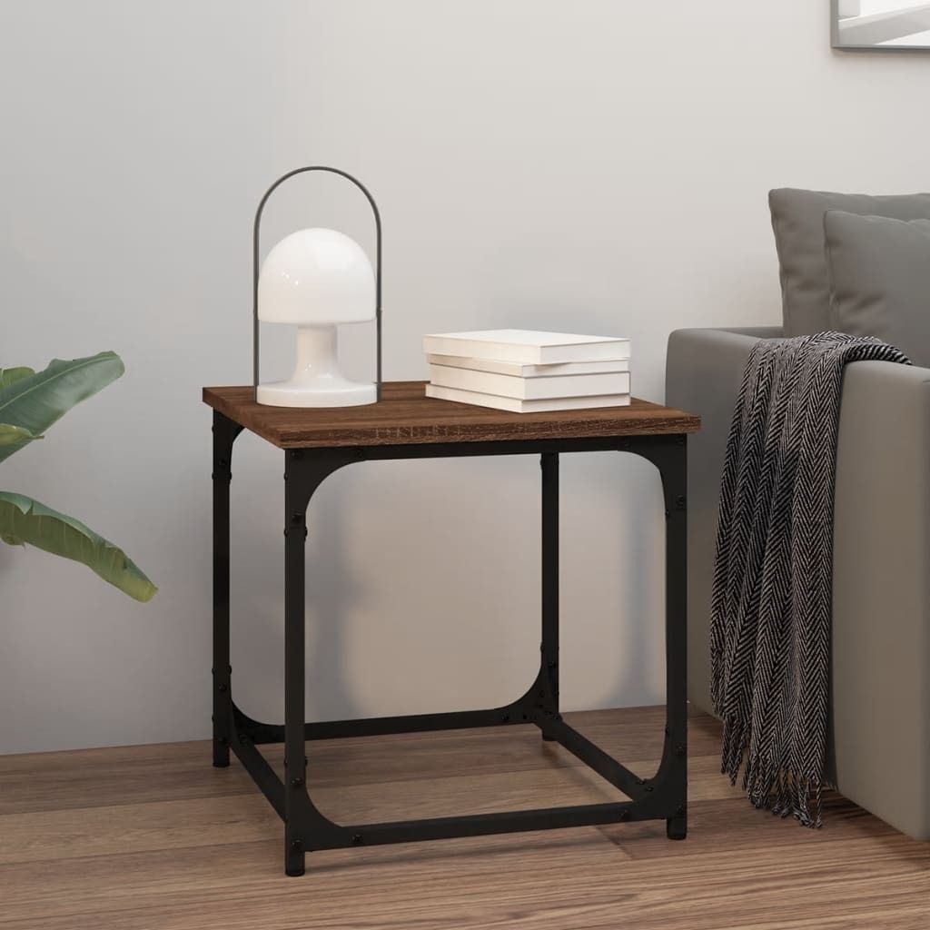 Maison Exclusive - Beistelltisch Braun Eichen-Optik 40x40x40 cm Holzwerkstoff