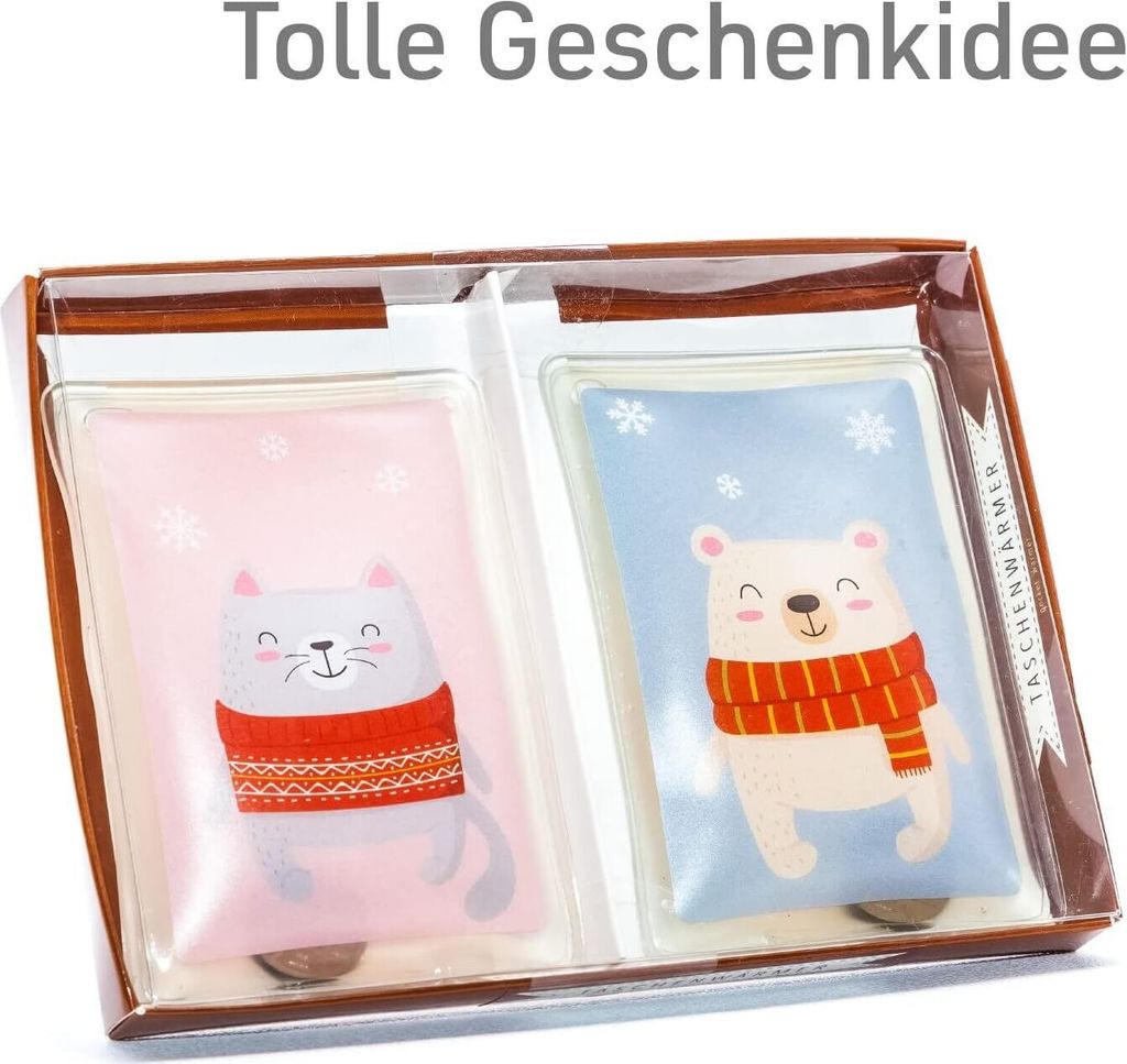 4 x Weihnachts-Handwärmer, Runde Taschenwärmer 4 x Weihnachts-Handwärmer, Runde Taschenwärmer