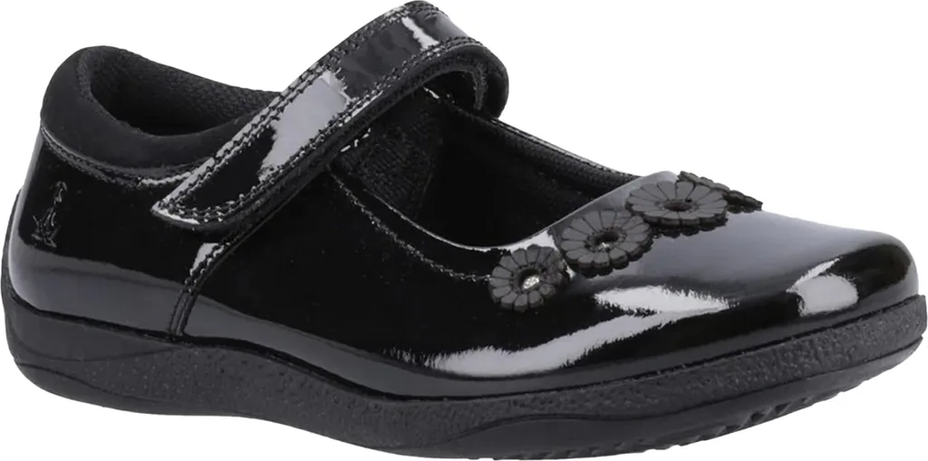 Chaussures Uniforme Scolaire Fille Hush Puppies Christina Cuir Noir 38