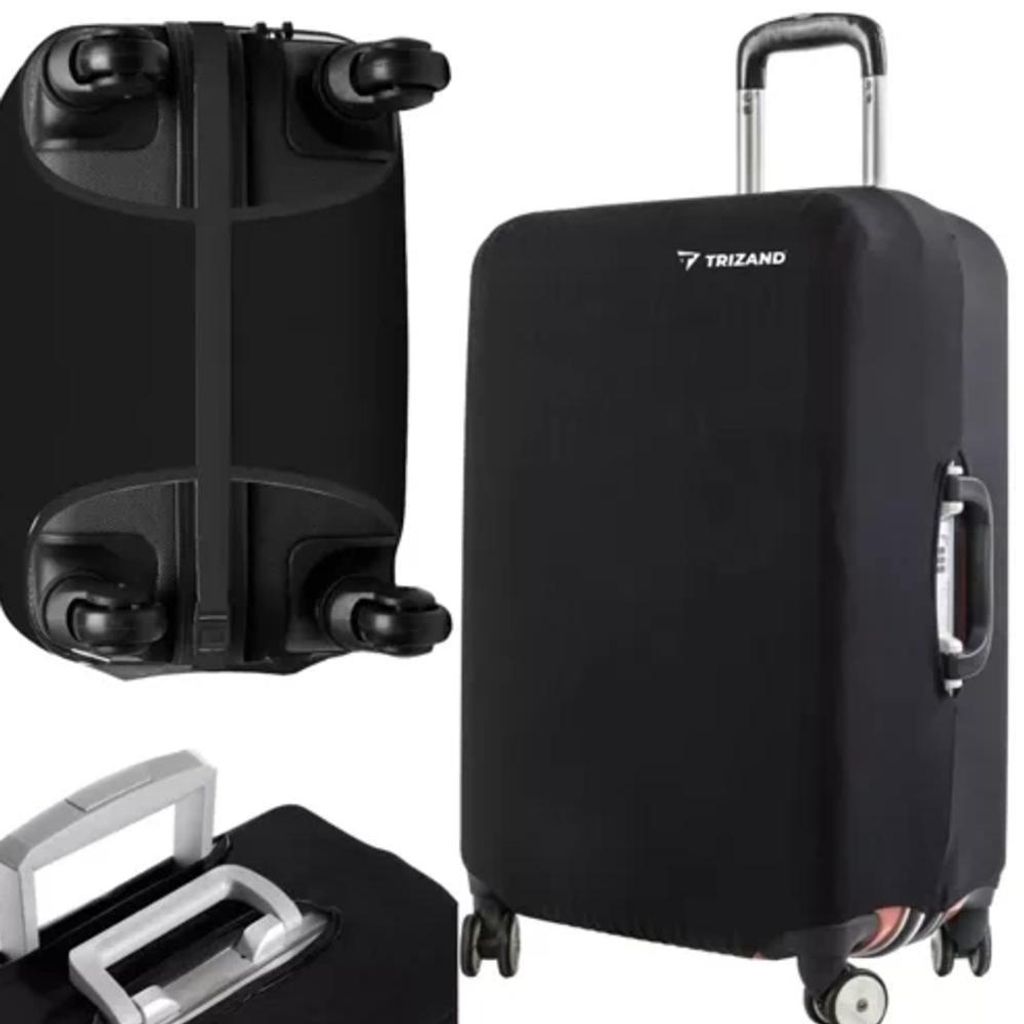 Trizand 23839 Reisekofferhülle M 62 x 43 x 27 cm schwarz Produktbild 