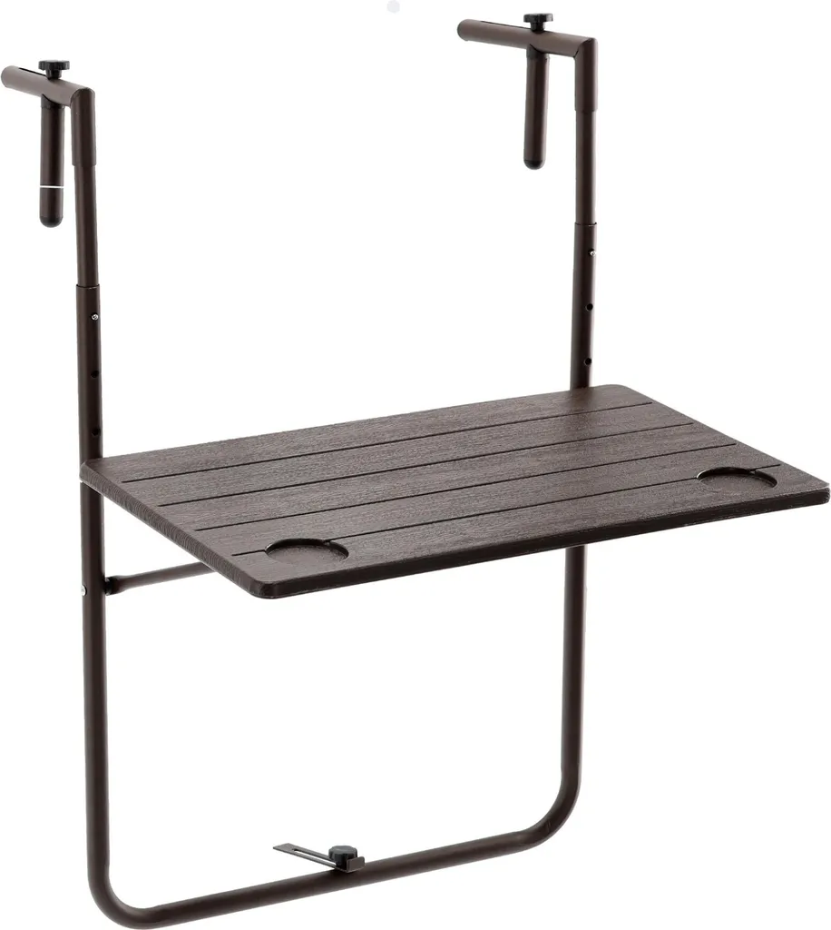 Table de balcon pliante et suspendue Aga - Support réglable ZUM1039