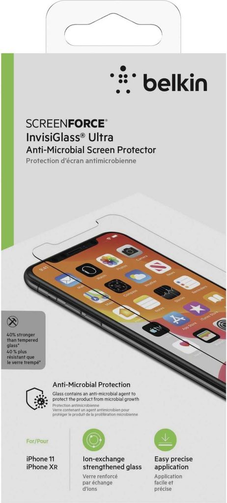 Belkin SCREENFORCE InvisiGlass Ultra, Apple, iPhone 11, Zdjęcie produktu 