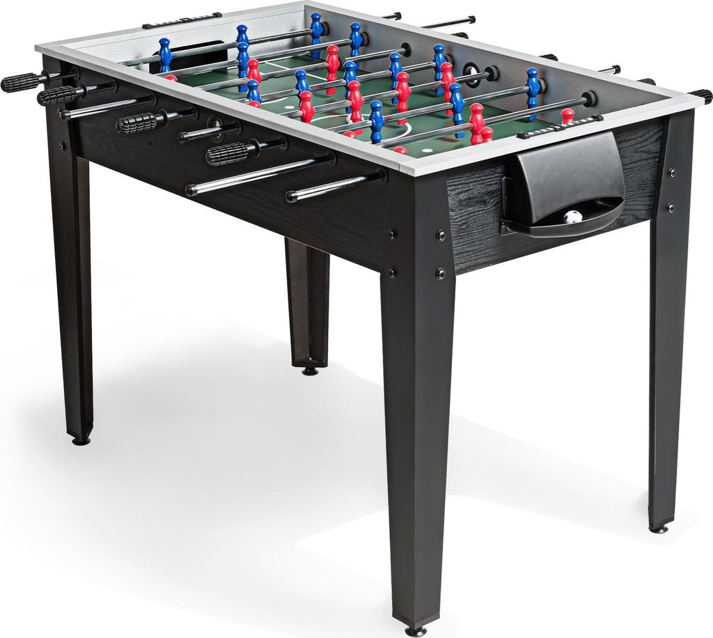 GOPLUS Tischkicker, Kickertisch mit 2 Bällen & Punktezähler & höhenverstellbare Füße, Tichfußball für Erwachsene & Kinder, 120 x 160 x 80 cm