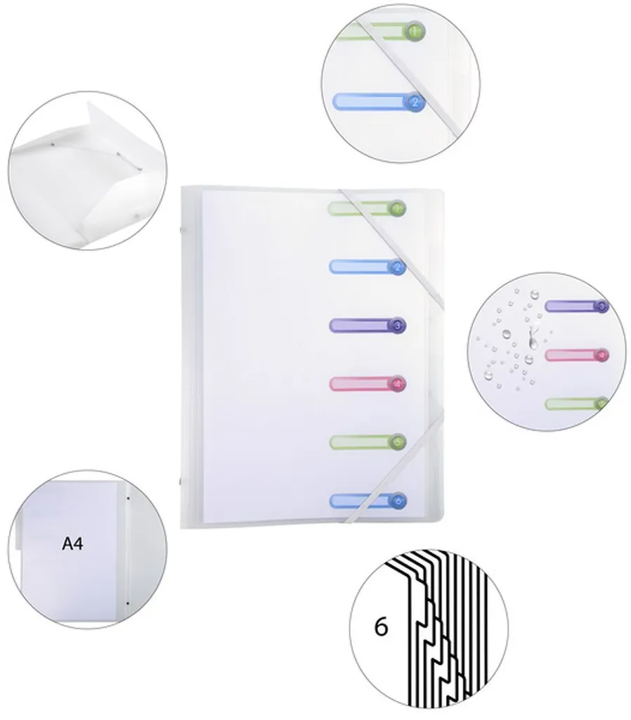 Trieur A4 6 Compartiments : Solution Anti-Désordre pour vos Documents - 5