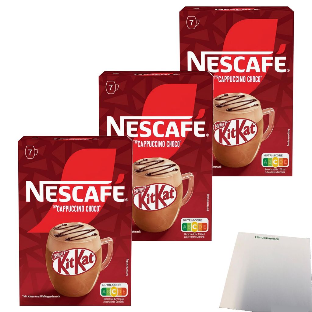 Nescafe Cappuccino Choco KitKat 7 Stück 3er Pack (21x21g Produktbild 