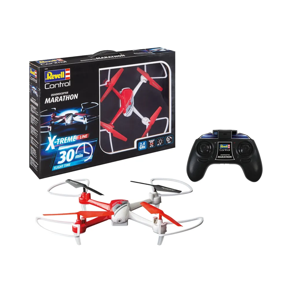 Drone Quadricoptère Télécommandé Revell Marathon avec Lumières LED