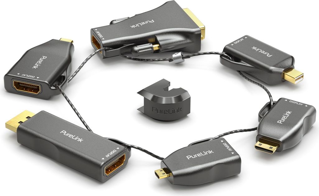 Adapterring, 6 x HDMI - mini DisplayPort / DisplayPort / USB-C / mini