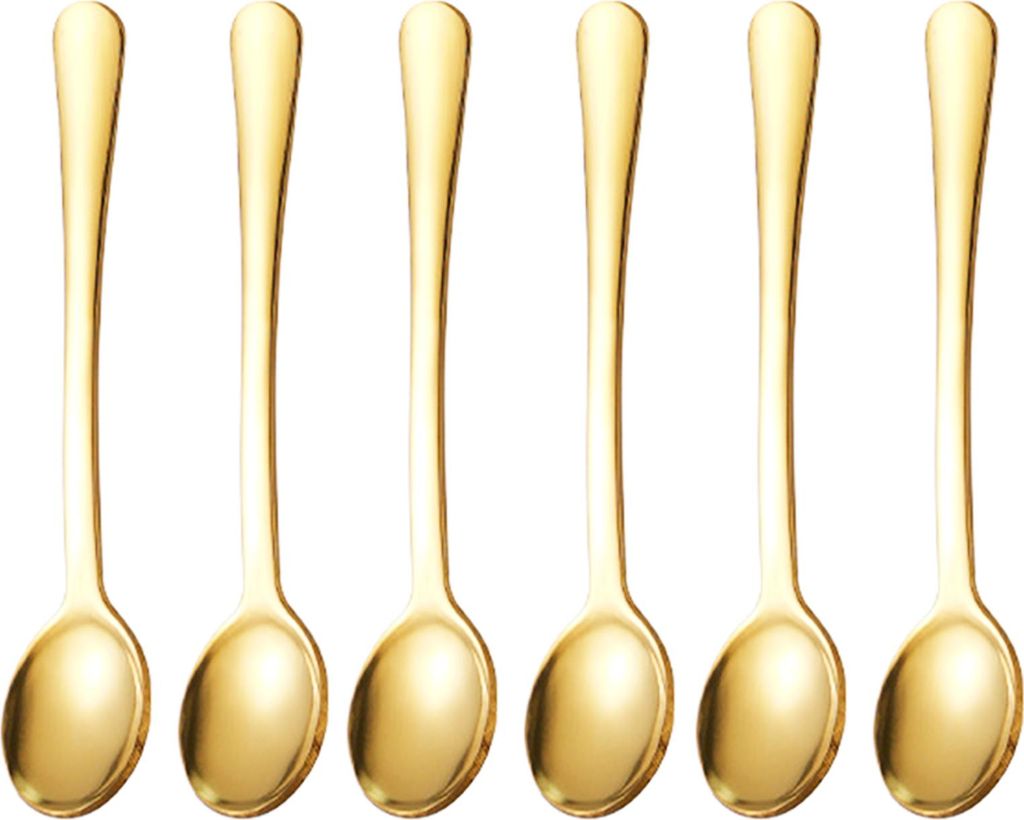 6-teiliges kleines Löffelset, Mini-Löffel aus Edelstahl für Salz, Gewürzgläser, tragbarer Würzlöffel für Pulver, Gewürze, Zucker, Kaffee