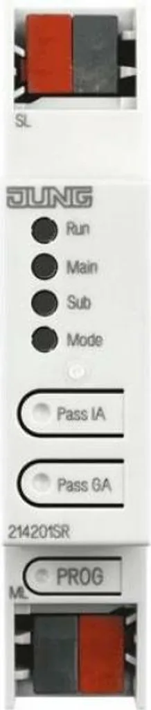 Coupleur de ligne KNX Jung 214201SR module de raccordement pour rail DIN