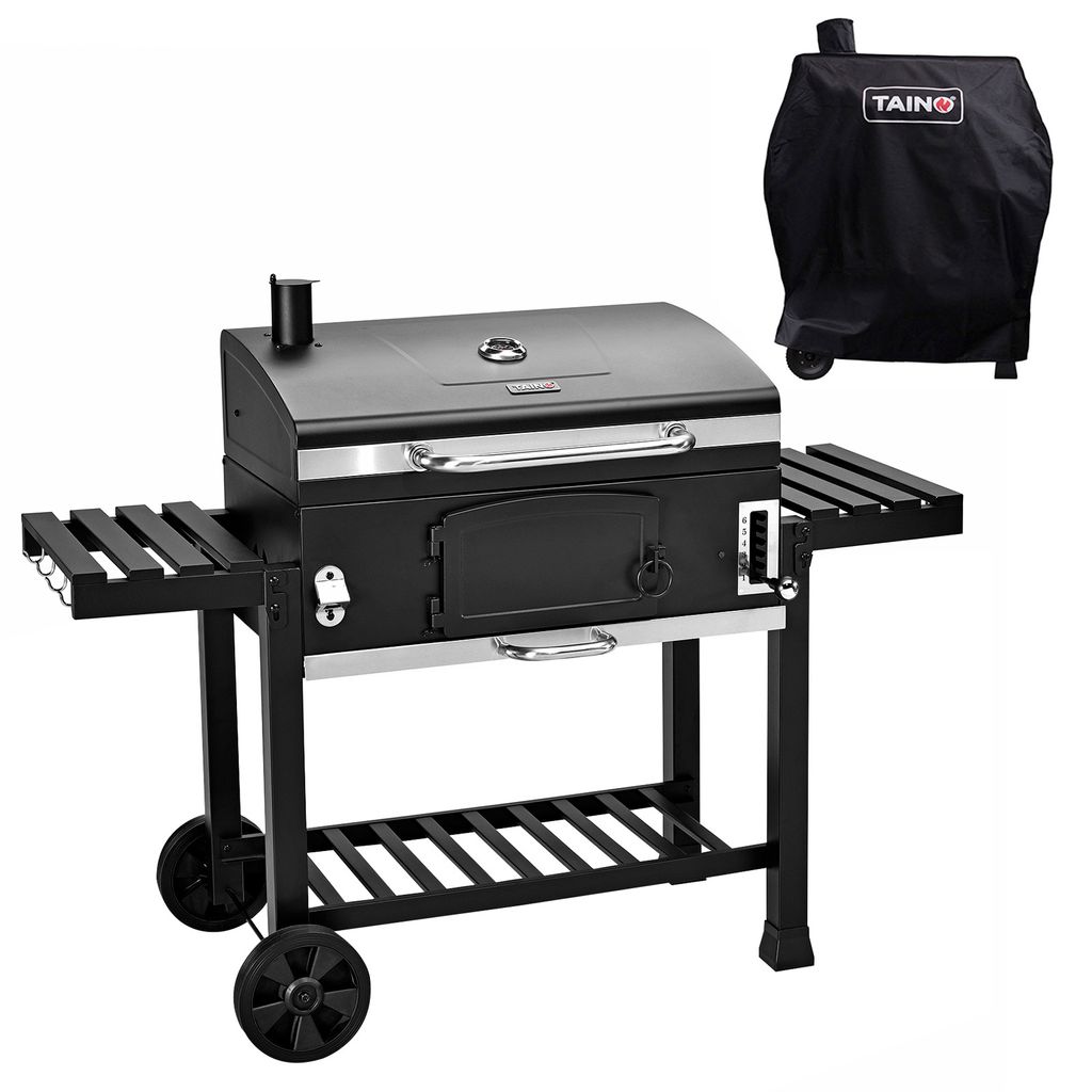 TAINO HERO XXL Set Smoker Abdeckhaube Holzkohle-Grill BBQ Produktbild 