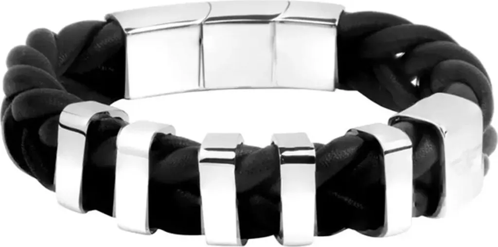 Bracciale Uomo Police in Pelle 19 cm | Gioiello Fashion per l'Uomo Moderno