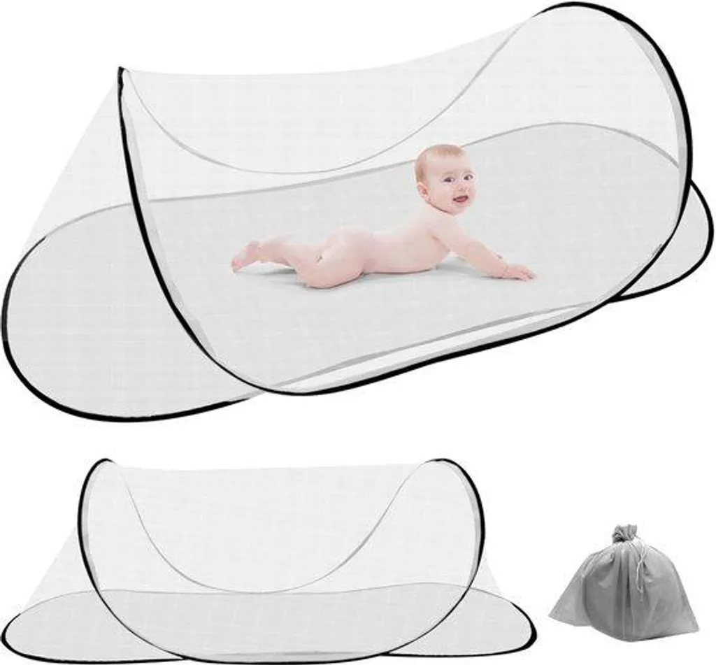 Moustiquaire de voyage anti-insectes réglable pour lit simple et tente