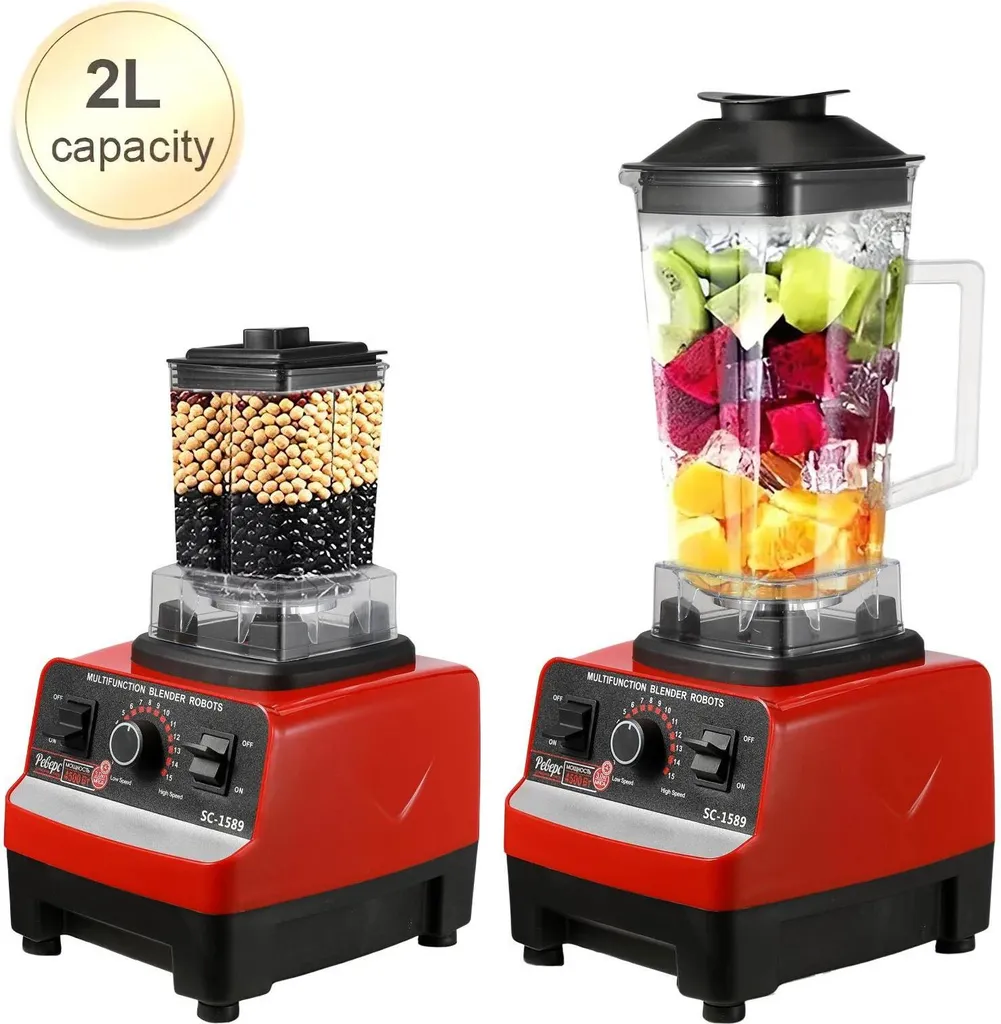 Mixeur performant avec moteur 2000W sans BPA 2 en 1 et prise EU