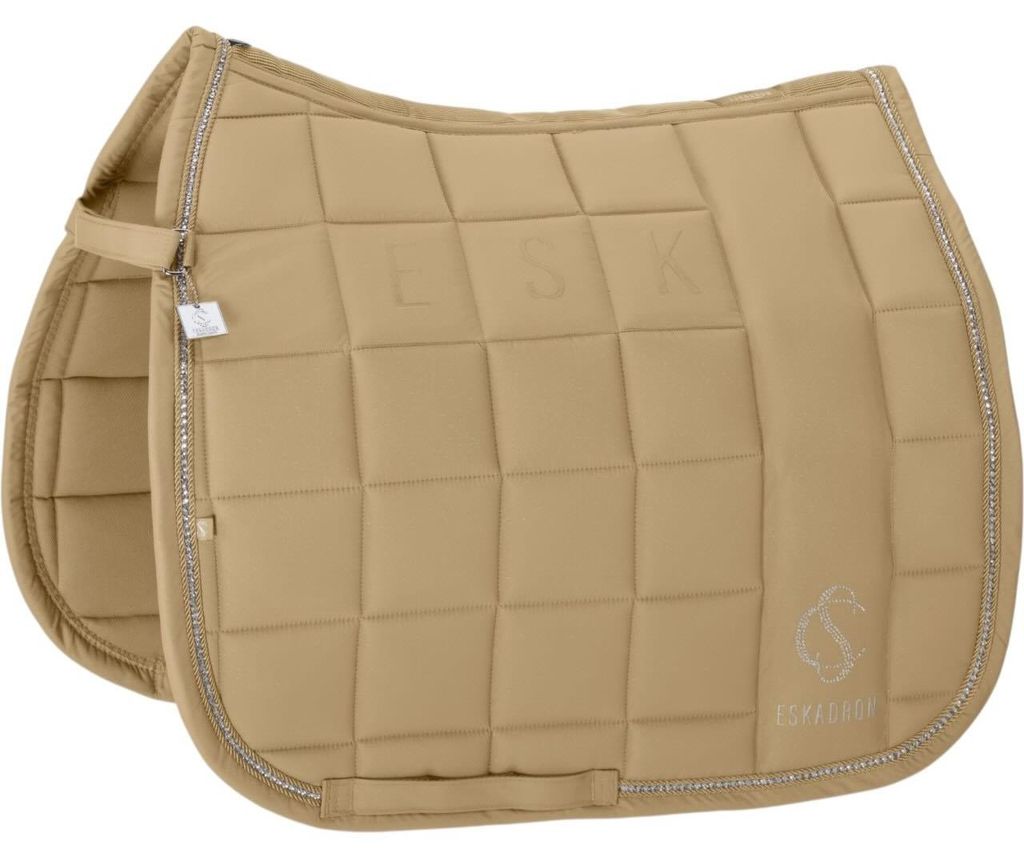 Eskadron Classic Sports 26 Big Square Sparkle Schabracke, Größe:Dressur, Farbe:sierra