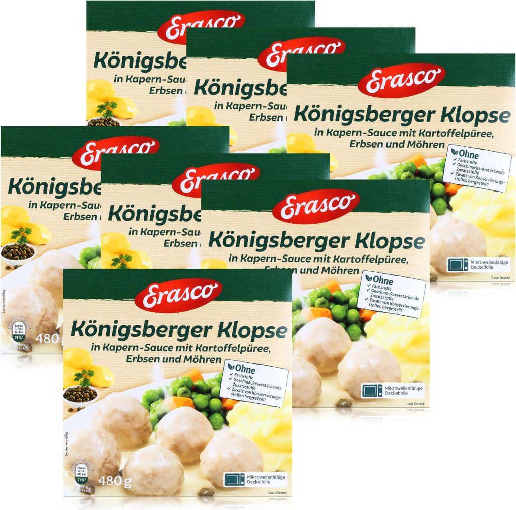 Erasco Königsberger Klopse 480g Fertigessen (7er Pack)