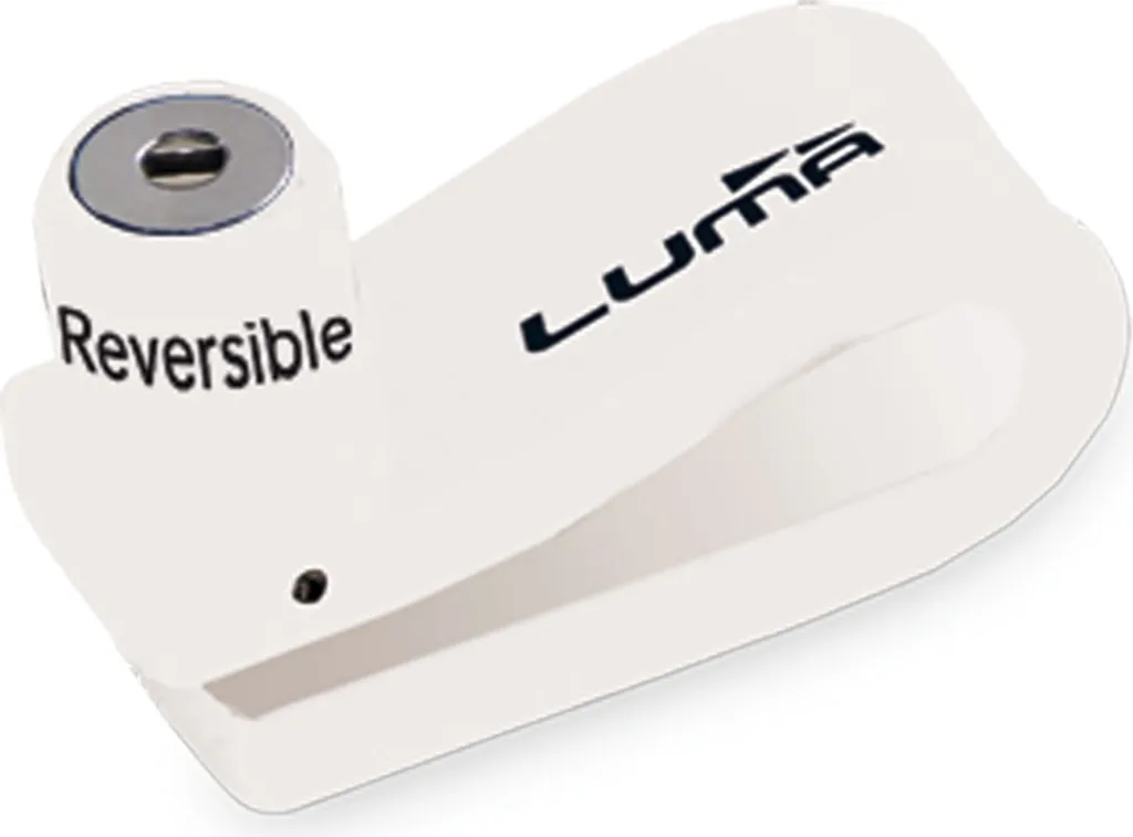 Antivol bloque-disque Luma Enduro 75D blanc idéal pour la ville