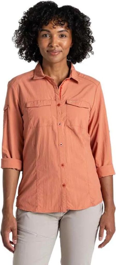 Craghoppers Nosilife Adventure Iii Langarmhemd Orange 38 Produktbild 