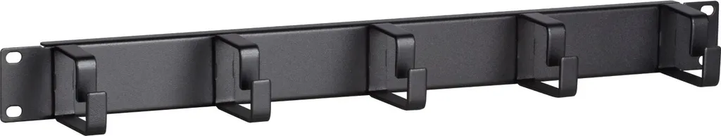 DS-IT Profilé guide-câbles 19 pouces en métal noir pour baie réseau IT