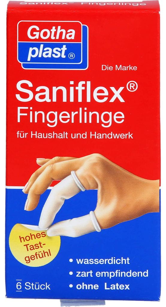 Gothaplast Fingerlinge Saniflex weiß 6 St.