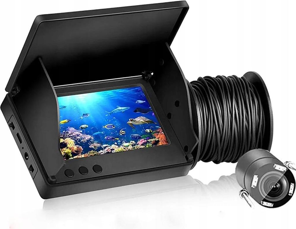 UNTERWASSERKAMERA ANGELSONDE FÜR TAUCHER Suche IPS 4,3" 20m