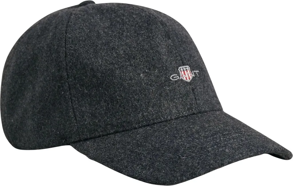 Casquette Homme en Laine Noire Gant Shield Melton Accessoire Hiver Premium