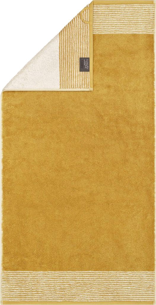 Cawö Duschtuch Two-Tone Farbe gold Größe 80x150
