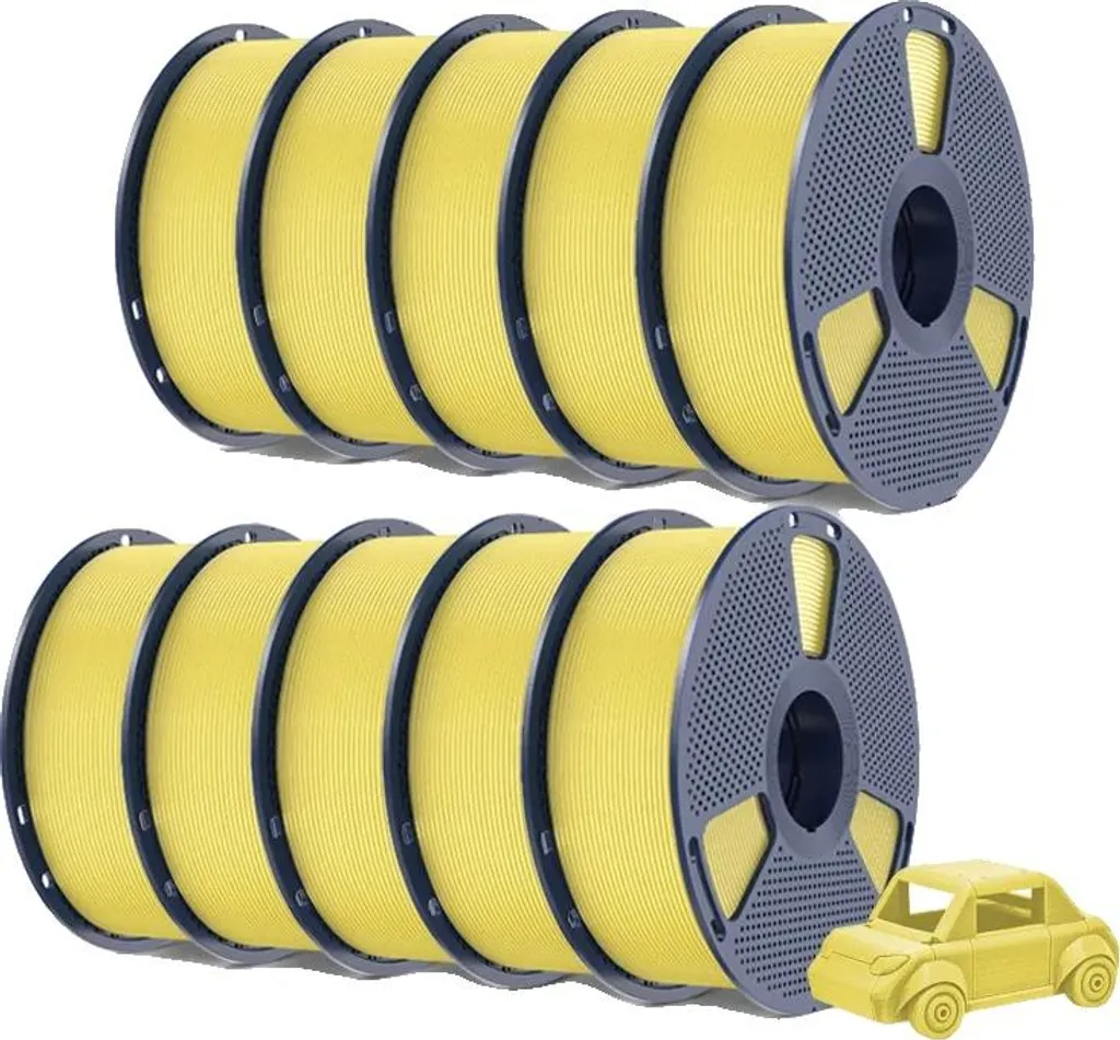 Bobine de filament 3D jaune citron haute ténacité pour pièces robustes