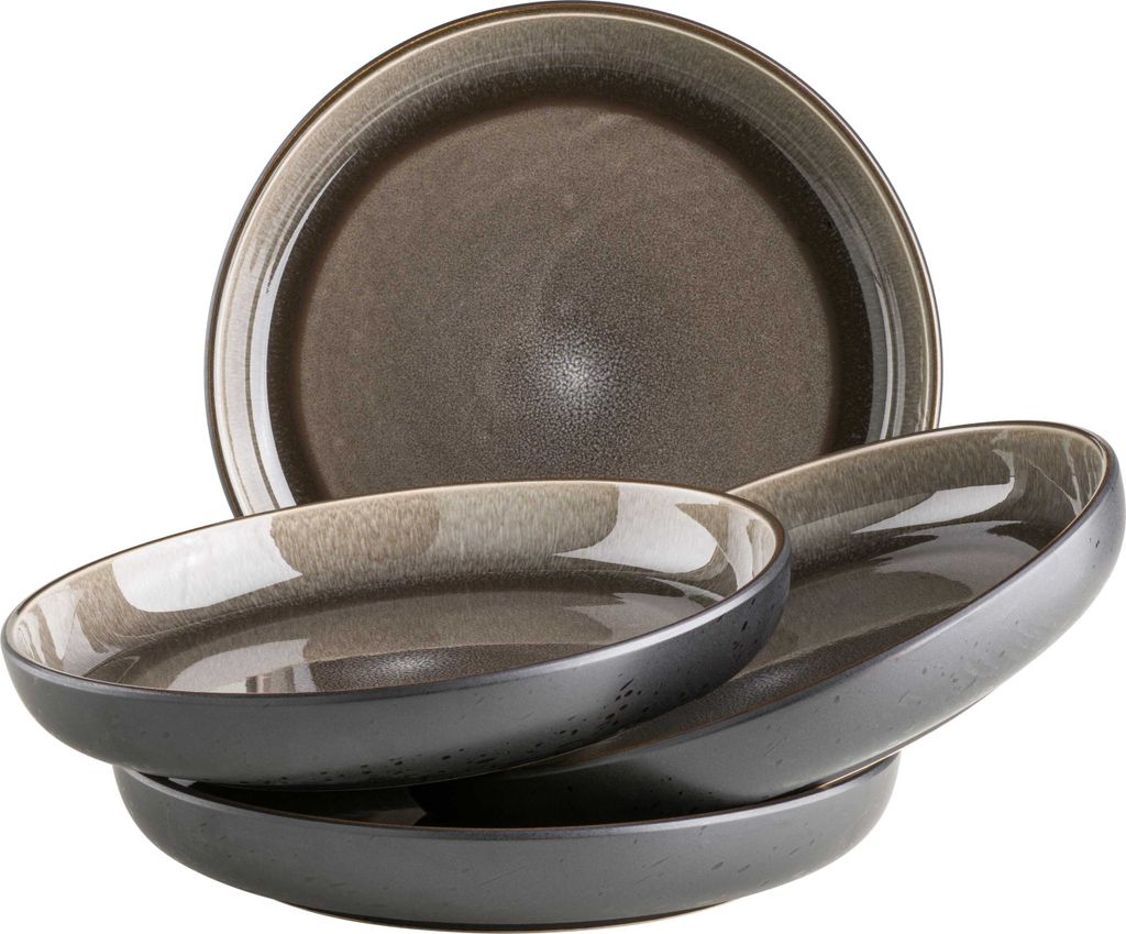 Suppenteller-Set, Steinzeug Suppenteller-Set, Steinzeug Niara Mäser