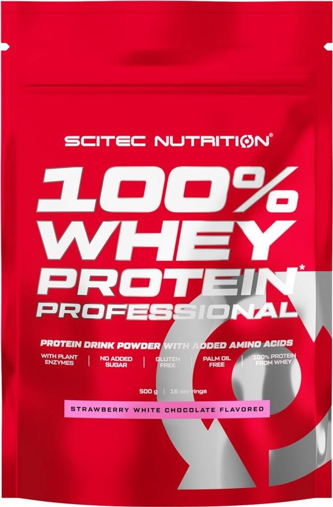 Scitec Nutrition Whey Protein Professional 500g Beutel Erdbeer Weiße Schokolade