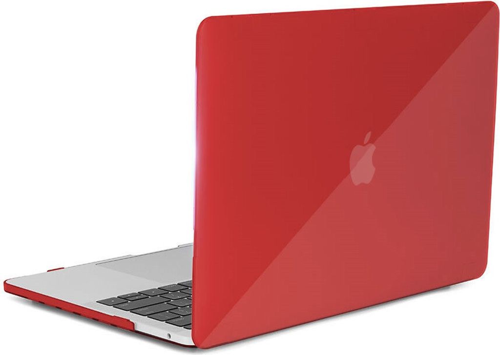 Schutzhülle für Apple MacBook Air 13" (2020-2018) 2-Teilig Hartcase Schutz Etui Tasche Hülle Modell A2337 (M1) / A2179 / A1932 - Rot